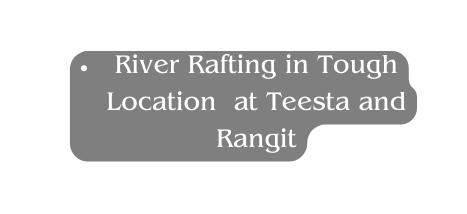 River Rafting in Tough Location at Teesta and Rangit
